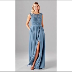Kennedy Blue Bridesmaids Dress, Slate Blue